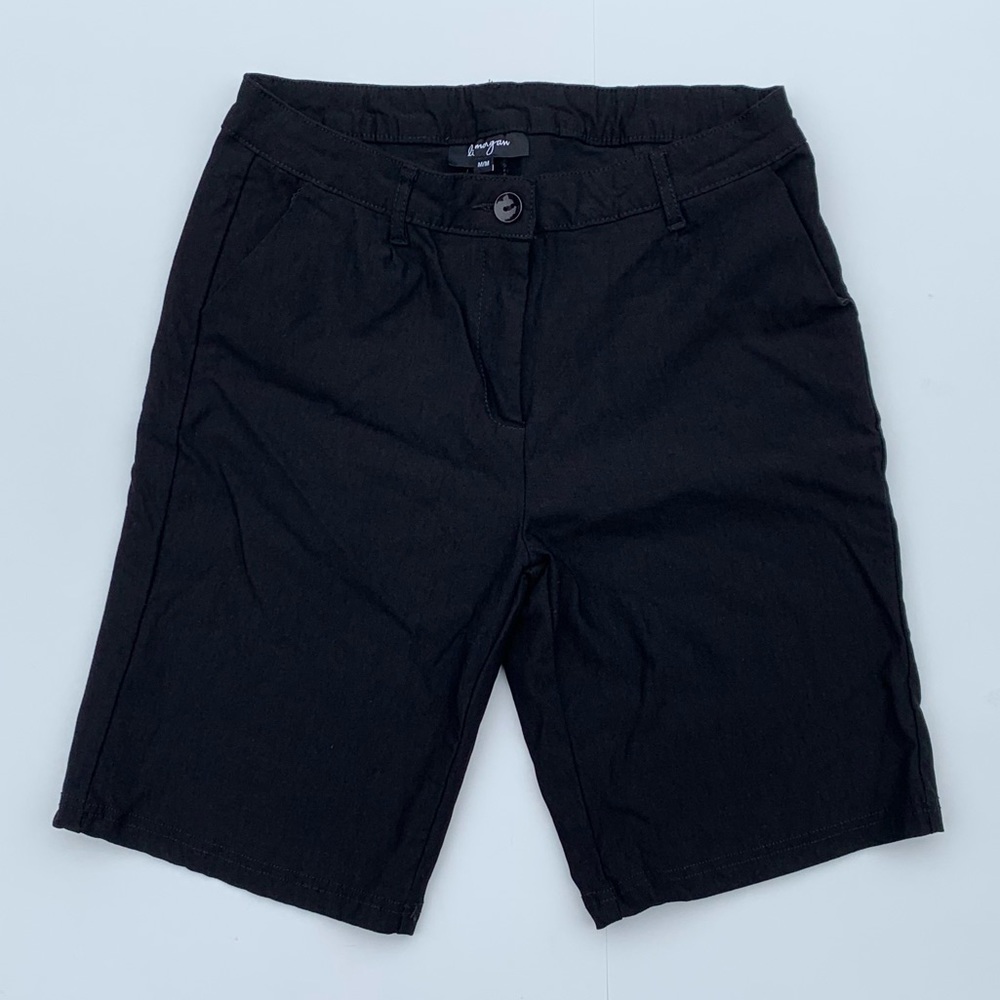 🖤 [2/$25] LILY MORGAN WOMENS BLACK CAPRIS SHORTS 🖤
